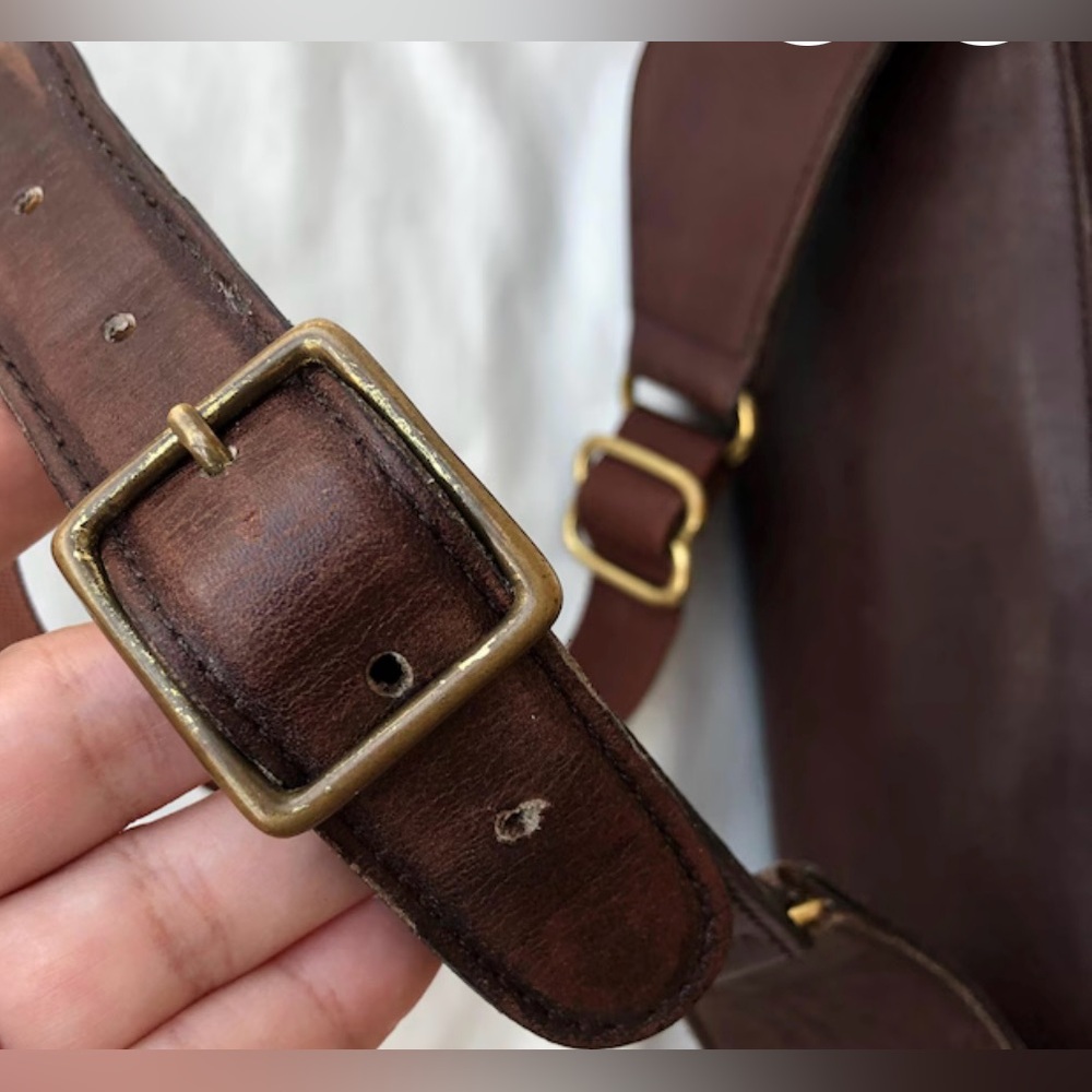 Vintage Coach Men's Leather Belt Bag - Dark Brown - Picture 9 of 12